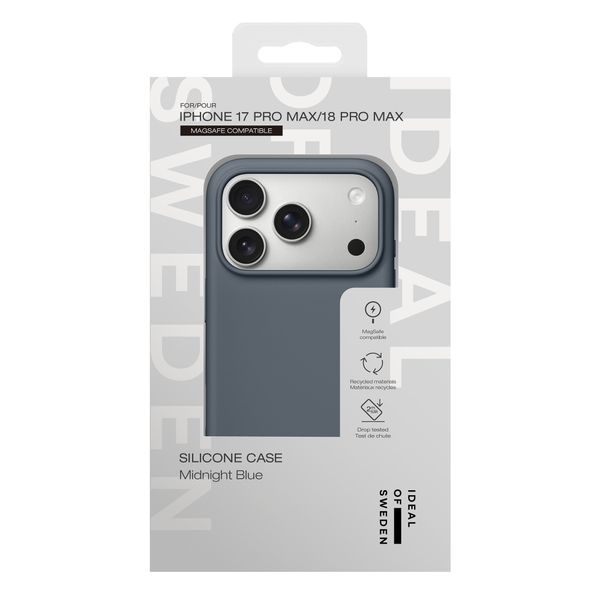 iDeal of Sweden Cover in silicone con MagSafe Apple iPhone 18 Pro Max / 17 Pro Max - Midnight Blue