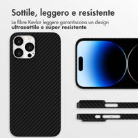 Accezz Cover MagSafe Kevlar® Apple iPhone 14 Pro Max - Nero