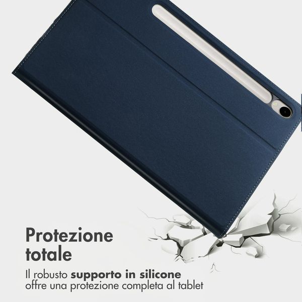 Accezz Cover Tablet Classica Samsung Galaxy Tab S9 11.0 pollici / S10 Lite / S10 FE / S9 FE 10.9 pollici - Blu scuro