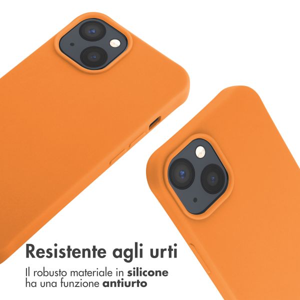 imoshion Cover in Silicone con Cordino Apple iPhone 14 - Arancio