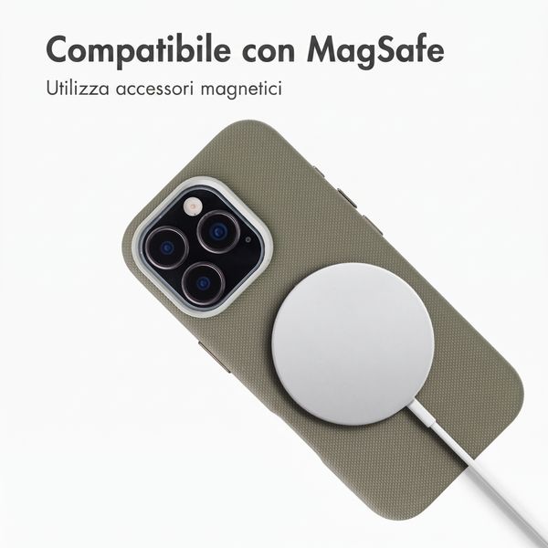 Accezz Cover Mesh con MagSafe Apple iPhone 16 Pro - Grigio scuro