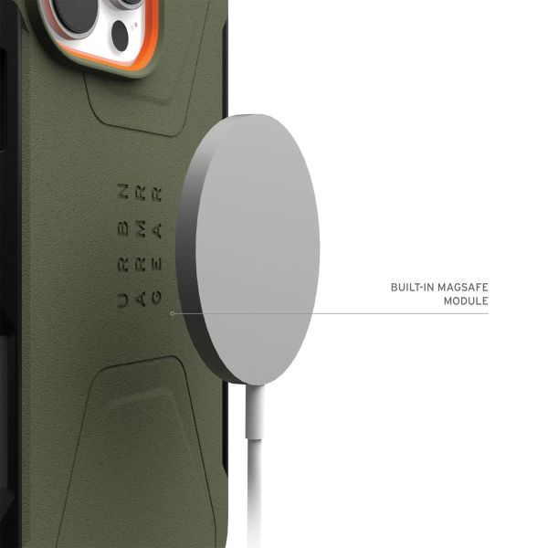 UAG Cover Posteriore Civilian con MagSafe Apple iPhone 16 Pro Max - Olive Drab