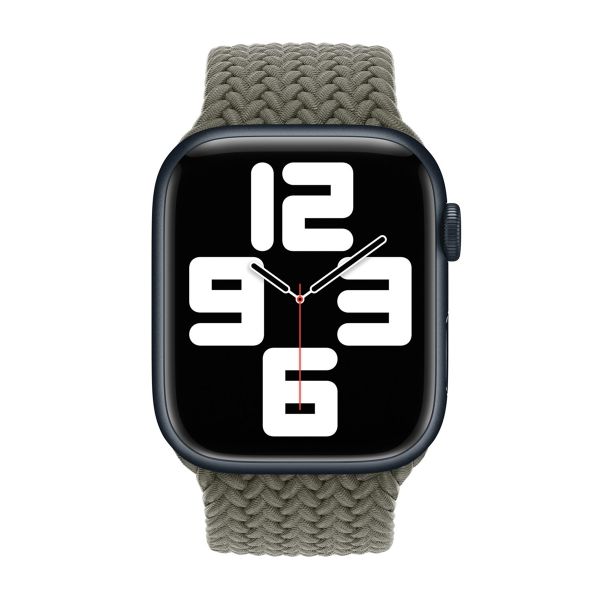 Apple Cinturino Solo intrecciato Apple Watch | 38/40/41/42 mm - Taglia 4 - Olive