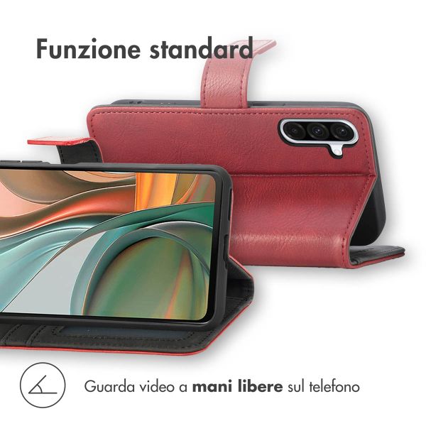 imoshion Cover a libro di Lusso Samsung Galaxy A36 - Rosso