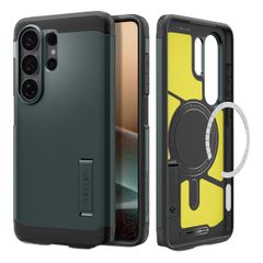 Spigen Cover Posteriore Corazzata Tough con MagSafe Samsung Galaxy S26 Ultra - Abyss Green