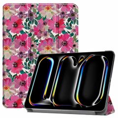 imoshion Cover Trifold Design Apple iPad Pro 11 (2025) M5 / (2024) M4 - Floral Water Color