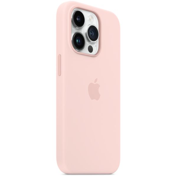 Apple Cover Posteriore in Silicone con MagSafe Apple iPhone 14 Pro - Chalk Pink