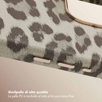 Selencia Cover Sabi Stampa pantera con MagSafe Apple iPhone 15 Pro Max - Soft Ivory