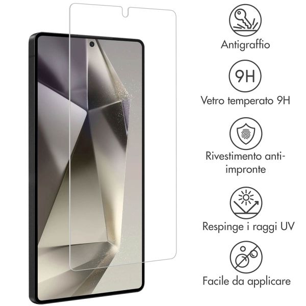 Accezz Vetro temperato, confezione da 2 Samsung Galaxy S25 Ultra