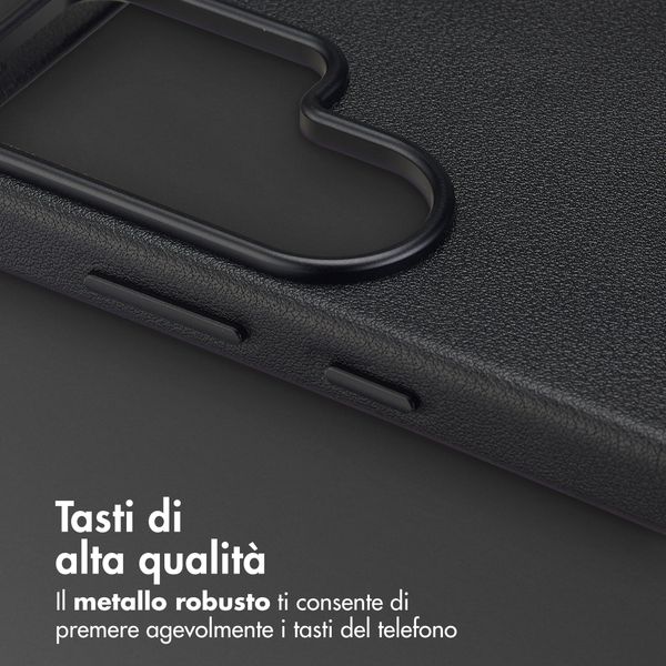 Accezz Cover in Pelle con MagSafe Samsung Galaxy S26 Ultra - Onyx Black