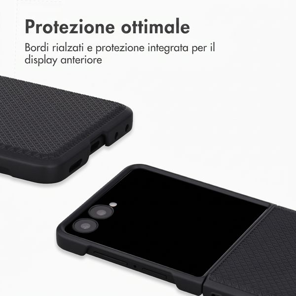 Accezz Cover Grid Samsung Galaxy Z Flip 8 - Nero
