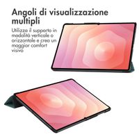 imoshion Cover a libro Trifold Samsung Galaxy Tab S11 Ultra - Verde scuro