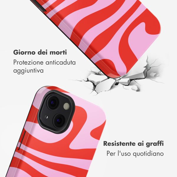Selencia Cover posteriore Vivid con MagSafe Apple iPhone 13 - Dream Swirl Pink