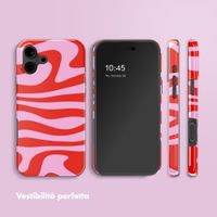 Selencia Cover Posteriore Vivid Apple iPhone 16 - Dream Swirl Pink