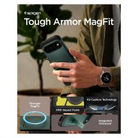 Spigen Cover Posteriore Corazzata Tough con MagSafe Google Pixel 11 Pro XL - Abyss Green