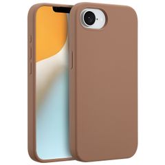 Accezz Cover in silicone liquido con MagSafe Apple iPhone 17e / 16e - Marrone chiaro