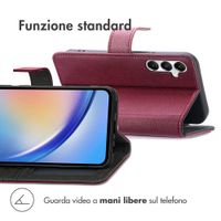 imoshion Cover a libro di Lusso Samsung Galaxy A35 - Bordeaux