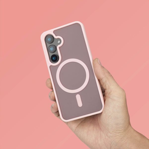 imoshion Cover posteriore Color Guard con MagSafe Samsung Galaxy S24 - Rosa chiaro