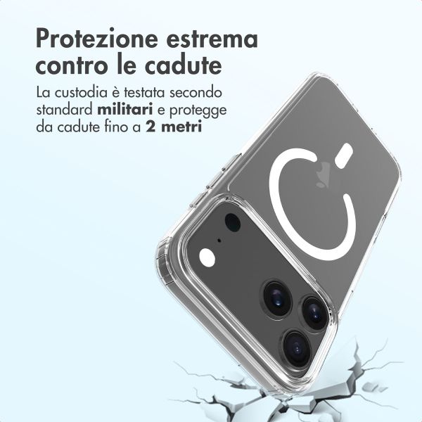 Accezz Cover posteriore Xtreme Impact con MagSafe Apple iPhone 17 Pro Max - Trasparente