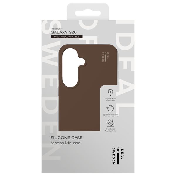 iDeal of Sweden Cover in silicone con MagSafe Samsung Galaxy S26 - Mocha Mousse