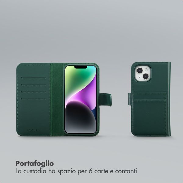 Selencia Libreria rimovibile Olyn con MagSafe Apple iPhone 14 / 13 - Verde