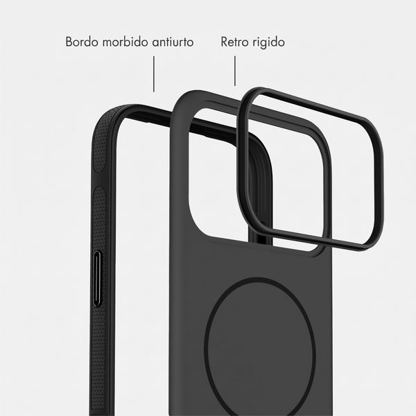 imoshion Cover posteriore Color con Thin MagSafe Ring Apple iPhone 17 Pro - Nero