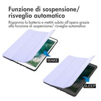 imoshion Cover a libro Trifold Apple iPad 6 (2018) 9.7 pollici / iPad 5 (2017) 9.7 pollici / Air 2 (2014)/Air 1 (2013) - Lilla