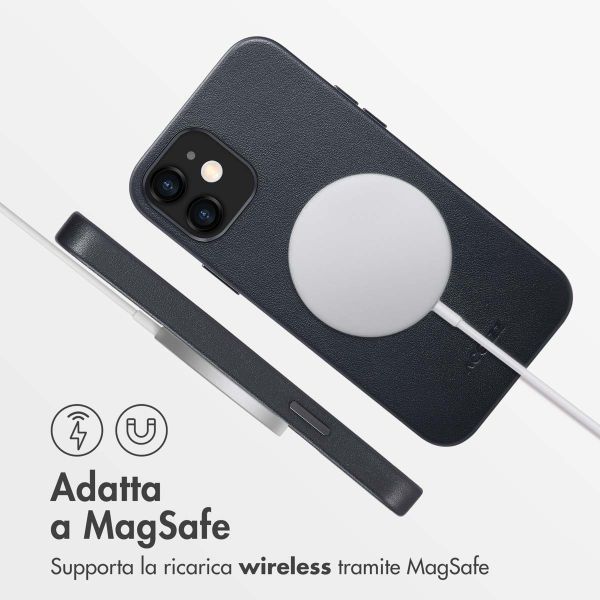 Accezz Cover in Pelle con MagSafe Apple iPhone 12 (Pro) - Onyx Black