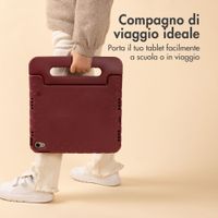 imoshion Cover Posteriore Kidsproof con Maniglia Apple iPad 11 (2025) 11 pollici A16 / iPad 10 (2022) 10.9 pollici - Velvet Plum