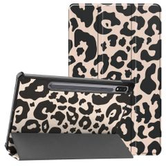 imoshion Cover Trifold Design Samsung Galaxy Tab S9 11.0 pollici / S10 Lite / S10 FE / S9 FE 10.9 pollici - Leopard
