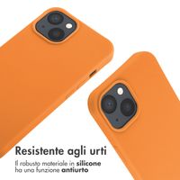 imoshion Cover in Silicone con Cordino Apple iPhone 14 - Arancio