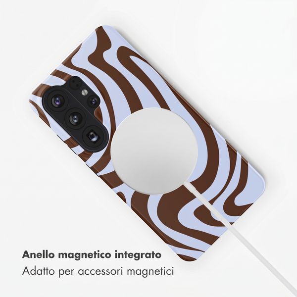 Selencia Cover posteriore Vivid con MagSafe Samsung Galaxy S26 Ultra - Dream Swirl Chocolate