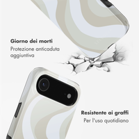 Selencia Cover posteriore Vivid con MagSafe Apple iPhone Air - Desert Waves Beige