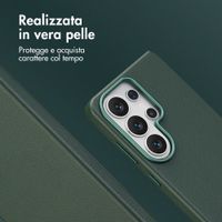 Accezz Cover in Pelle con MagSafe Samsung Galaxy S26 Ultra - Cedar Green