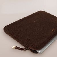 Selencia Cover laptop teddy 15-16 pollici - Choco Brown