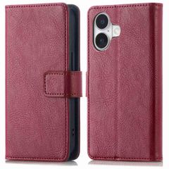 imoshion Cover a libro di Lusso Apple iPhone 16 - Bordeaux
