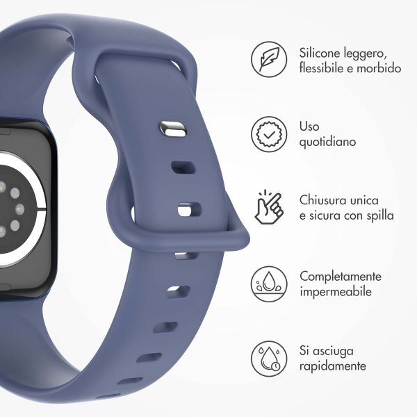 imoshion Cinturino in silicone⁺ Apple Watch | 44/45/46/49 mm - Taglia M/L - Navy