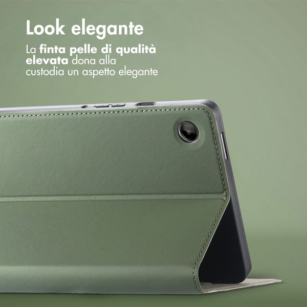 Accezz Cover Tablet Classica Samsung Galaxy Tab A9 8.7 pollici - Verde