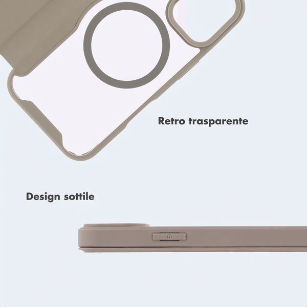 imoshion Bookcase trasparente con MagSafe Apple iPhone 14 / 13 - Beige