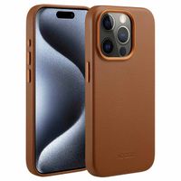 Accezz Cover in Pelle con MagSafe Apple iPhone 15 Pro - Sienna Brown