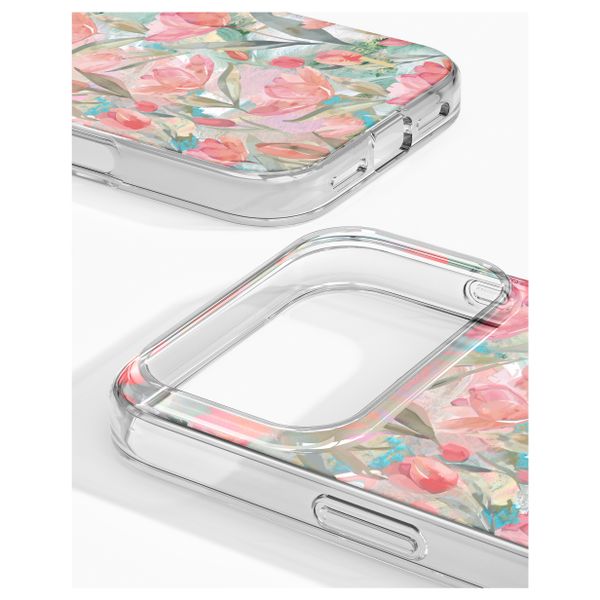 iDeal of Sweden Cover Trasparente con MagSafe Apple iPhone 17 Pro Max - Tulip Bloom