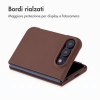 Accezz Cover in silicone liquido con MagSafe Apple iPhone Duo - New Tea Brown
