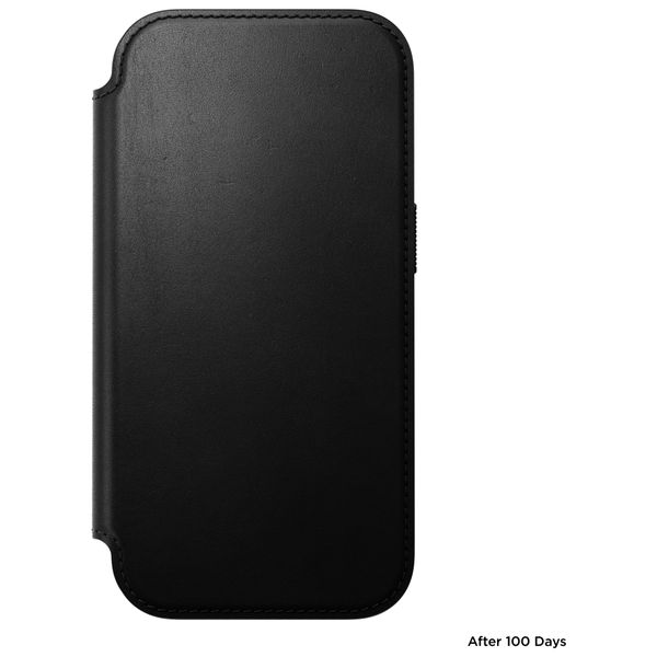 Nomad Cover a libro in pelle moderna Apple iPhone 18 Pro Max / 17 Pro Max - Black