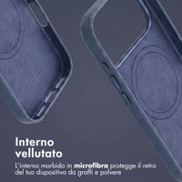 Accezz Cover in Pelle con MagSafe Apple iPhone 18 Pro / 17 Pro - Nightfall Blue