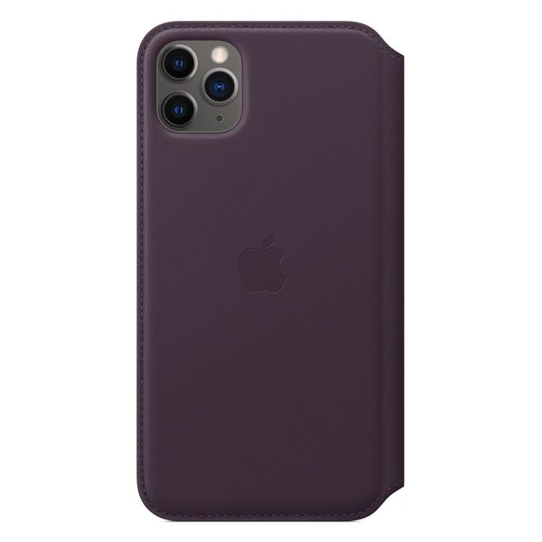 Apple Cover a libro in Pelle con Chiusura Apple iPhone 11 Pro Max - Melanzana