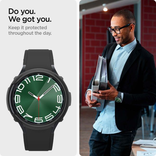 Spigen EZ FIT Glas.tR pellicola protettiva in vetro con applicatore Samsung Galaxy Watch 6 Classic - 47 mm - Trasparente