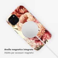 Selencia Cover posteriore Vivid con MagSafe Apple iPhone 15 - Vintage Peony