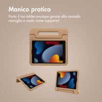 imoshion Cover Posteriore Kidsproof con Maniglia Apple iPad 9 (2021) 10.2 pollici / iPad 8 (2020) 10.2 pollici / iPad 7 (2019) 10.2 pollici - Beige