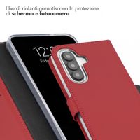 Selencia Cover a libro in vera pelle Samsung Galaxy A27 (5G) - Rosso