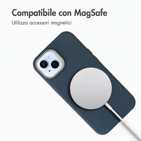 Accezz Cover Mesh con MagSafe Apple iPhone 15 - Blu scuro